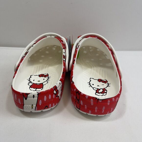 Hello Kitty Crocs Classic Clogs Women's 9 - Men's 7 Multicolor 210575-90H NIB - Picture 4 of 12